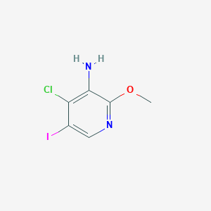 molecular formula C6H6ClIN2O B8250747 4-Chloro-5-iodo-2-methoxypyridin-3-amine 