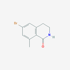 molecular formula C10H10BrNO B8250768 6-bromo-8-methyl-3,4-dihydro-2H-isoquinolin-1-one 