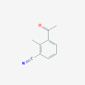 molecular formula C10H9NO B8250802 3-Acetyl-2-methylbenzonitrile 