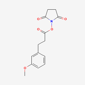 molecular formula C14H15NO5 B8250953 2,5-Dioxopyrrolidin-1-yl 3-(3-methoxyphenyl)propanoate 