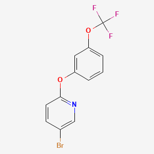 molecular formula C12H7BrF3NO2 B8251006 5-Bromo-2-(3-(trifluoromethoxy)phenoxy)pyridine 