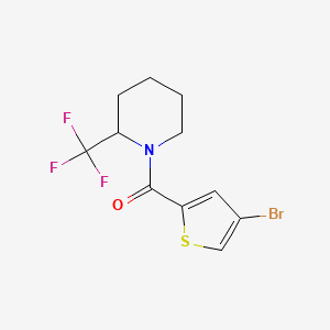 molecular formula C11H11BrF3NOS B8251014 (4-Bromothiophen-2-yl)(2-(trifluoromethyl)piperidin-1-yl)methanone 