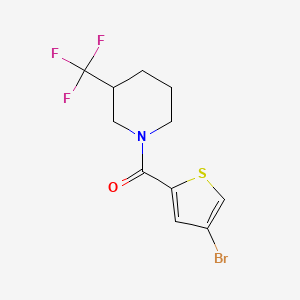 (4-Bromothiophen-2-yl)(3-(trifluoromethyl)piperidin-1-yl)methanone