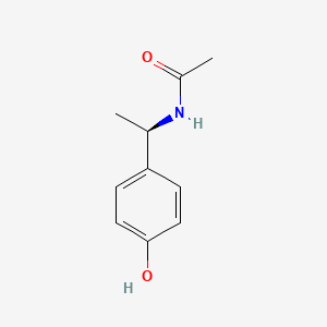 molecular formula C10H13NO2 B8251037 (+)-N-[(R)-4-Hydroxy-alpha-methylbenzyl]acetamide 