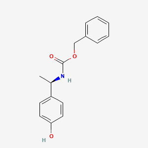 molecular formula C16H17NO3 B8251042 (R)-Benzyl (1-(4-hydroxyphenyl)ethyl)carbamate 