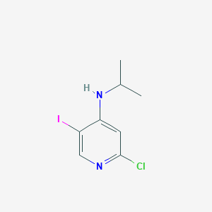 molecular formula C8H10ClIN2 B8251060 2-Chloro-5-iodo-N-isopropylpyridin-4-amine 