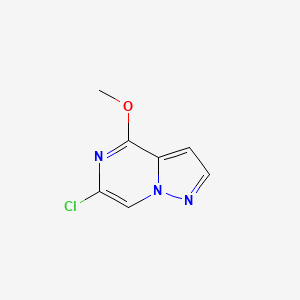 molecular formula C7H6ClN3O B8251071 6-Chloro-4-methoxypyrazolo[1,5-a]pyrazine 