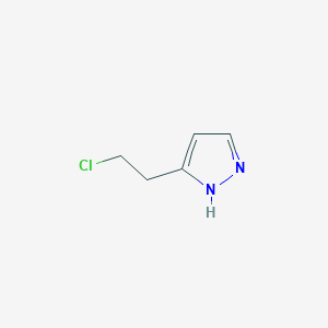 molecular formula C5H7ClN2 B8251076 5-(2-chloroethyl)-1H-pyrazole CAS No. 69658-98-6