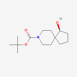 molecular formula C14H25NO3 B8251079 Tert-butyl (4S)-4-hydroxy-8-azaspiro[4.5]decane-8-carboxylate 