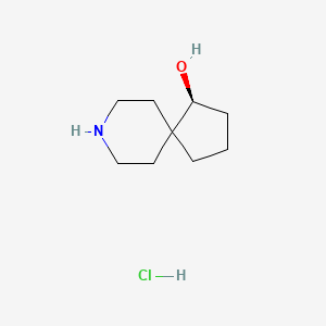 molecular formula C9H18ClNO B8251085 (4S)-8-azaspiro[4.5]decan-4-ol;hydrochloride 