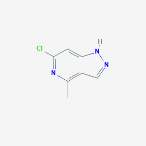 molecular formula C7H6ClN3 B8251090 6-chloro-4-methyl-1H-pyrazolo[4,3-c]pyridine 