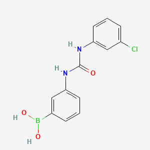 molecular formula C13H12BClN2O3 B8251114 (3-(3-(3-Chlorophenyl)ureido)phenyl)boronic acid 