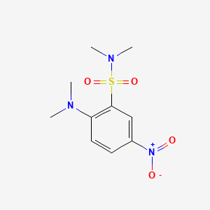 molecular formula C10H15N3O4S B8251180 2-(dimethylamino)-N,N-dimethyl-5-nitrobenzenesulfonamide 