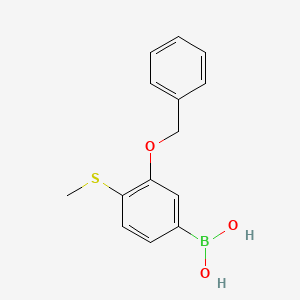(4-Methylsulfanyl-3-phenylmethoxyphenyl)boronic acid