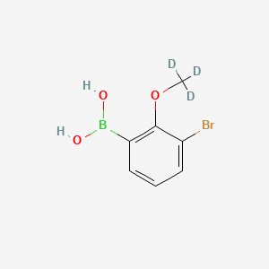 molecular formula C7H8BBrO3 B8251217 [3-Bromo-2-(trideuteriomethoxy)phenyl]boronic acid 