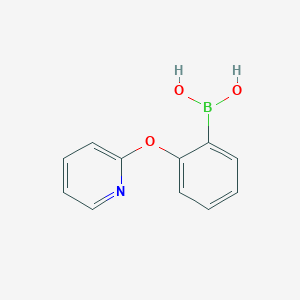 molecular formula C11H10BNO3 B8251231 (2-(Pyridin-2-yloxy)phenyl)boronic acid 