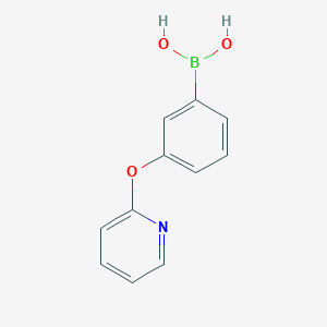 molecular formula C11H10BNO3 B8251233 (3-(Pyridin-2-yloxy)phenyl)boronic acid 