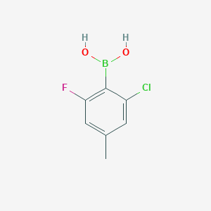 molecular formula C7H7BClFO2 B8251243 (2-Chloro-6-fluoro-4-methylphenyl)boronic acid 