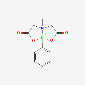 molecular formula C11H12BNO4 B8251304 5-Methyl-1-phenyl-2,8-dioxa-5-azonia-1-boranuidabicyclo[3.3.0]octane-3,7-dione 