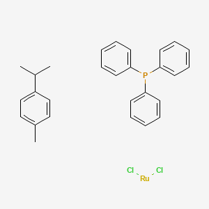 molecular formula C28H29Cl2PRu B8251326 Rucl2(pph3)(p-cymene) 