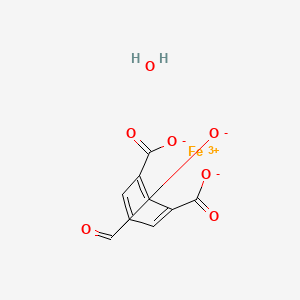 Benzene-1,3,5-tricarboxylate;iron(3+);hydrate