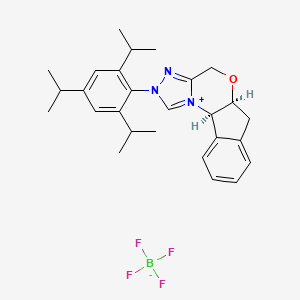 (1R,9S)-4-[2,4,6-tri(propan-2-yl)phenyl]-8-oxa-4,5-diaza-2-azoniatetracyclo[7.7.0.02,6.011,16]hexadeca-2,5,11,13,15-pentaene;tetrafluoroborate