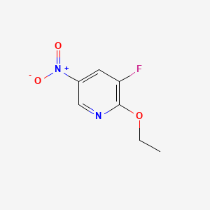 molecular formula C7H7FN2O3 B8251383 2-Ethoxy-3-fluoro-5-nitropyridine 