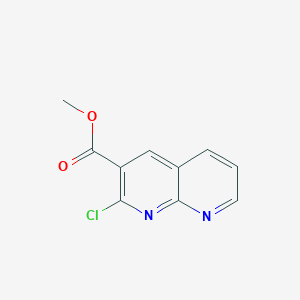 molecular formula C10H7ClN2O2 B8251419 Methyl 2-chloro-1,8-naphthyridine-3-carboxylate 