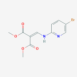 molecular formula C11H11BrN2O4 B8251425 Dimethyl 2-[[(5-bromopyridin-2-yl)amino]methylidene]propanedioate 