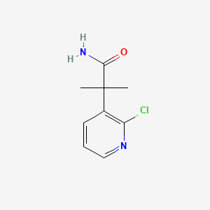 molecular formula C9H11ClN2O B8251430 2-(2-Chloropyridin-3-yl)-2-methylpropanamide 
