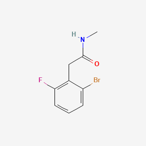 molecular formula C9H9BrFNO B8251434 2-(2-bromo-6-fluorophenyl)-N-methylacetamide 