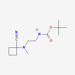 tert-Butyl (2-((1-cyanocyclobutyl)(methyl)amino)ethyl)carbamate