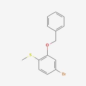 4-Bromo-1-methylsulfanyl-2-phenylmethoxybenzene