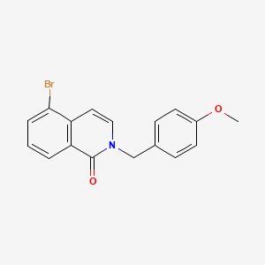 molecular formula C17H14BrNO2 B8251529 2-(4-Methoxybenzyl)-5-bromoisoquinoline-1(2H)-one 