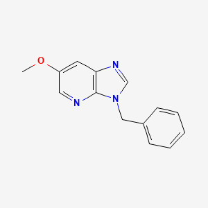 molecular formula C14H13N3O B8251583 3-Benzyl-6-methoxyimidazo[4,5-b]pyridine 