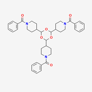[4-[4,6-Bis(1-benzoylpiperidin-4-yl)-1,3,5-trioxan-2-yl]piperidin-1-yl]-phenylmethanone