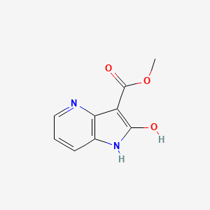 molecular formula C9H8N2O3 B8251596 methyl 2-hydroxy-1H-pyrrolo[3,2-b]pyridine-3-carboxylate 