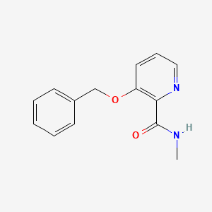 molecular formula C14H14N2O2 B8251625 N-methyl-3-phenylmethoxypyridine-2-carboxamide 