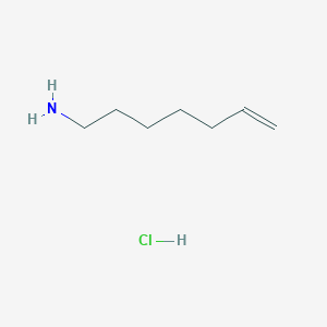 molecular formula C7H16ClN B8251627 Hept-6-en-1-amine;hydrochloride 