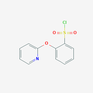 molecular formula C11H8ClNO3S B8251652 2-Pyridin-2-yloxybenzenesulfonyl chloride 
