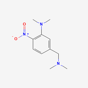 molecular formula C11H17N3O2 B8251664 5-[(dimethylamino)methyl]-N,N-dimethyl-2-nitroaniline 