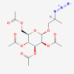[(2R,3R,4S,5S,6S)-3,4,5-triacetyloxy-6-(2-azidopropoxy)oxan-2-yl]methyl acetate