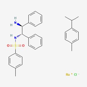 N-[(1S,2S)-2-amino-1,2-diphenylethyl]-4-methylbenzenesulfonamide;1-methyl-4-propan-2-ylbenzene;ruthenium(1+);chloride