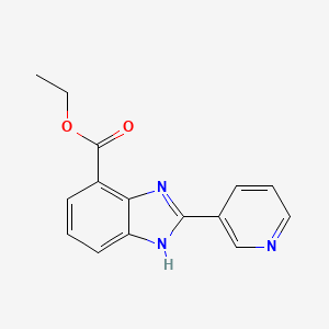 ethyl 2-pyridin-3-yl-1H-benzimidazole-4-carboxylate