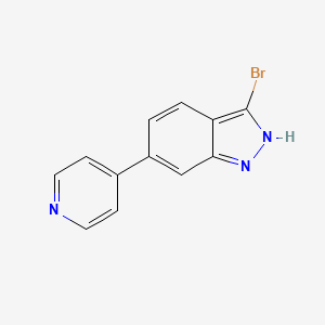 3-bromo-6-pyridin-4-yl-2H-indazole