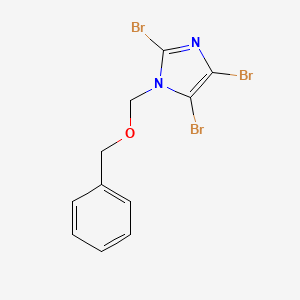 molecular formula C11H9Br3N2O B8251729 1-[(Benzyloxy)methyl]-2,4,5-tribromoimidazole 