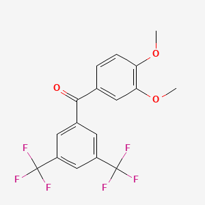 [3,5-Bis(trifluoromethyl)phenyl]-(3,4-dimethoxyphenyl)methanone