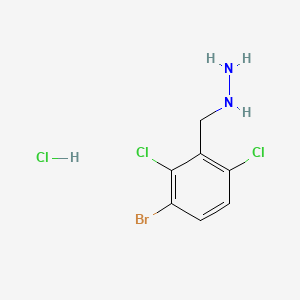 molecular formula C7H8BrCl3N2 B8251799 (3-Bromo-2,6-dichlorophenyl)methylhydrazine;hydrochloride 
