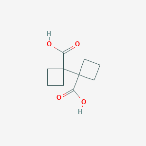 molecular formula C10H14O4 B8251811 1-(1-Carboxycyclobutyl)cyclobutane-1-carboxylic acid 