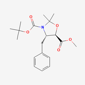 (4S)-2,2-Dimethyl-3-(tert-butoxycarbonyl)-4beta-benzyloxazolidine-5alpha-carboxylic acid methyl ester